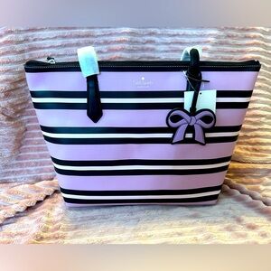 ♠️Lovely Kate Spade Cassy Ottoman Stripe Tote♠️